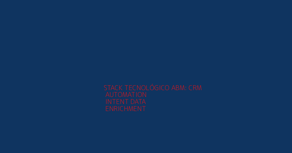 Stack tecnológico para ABM enterprise